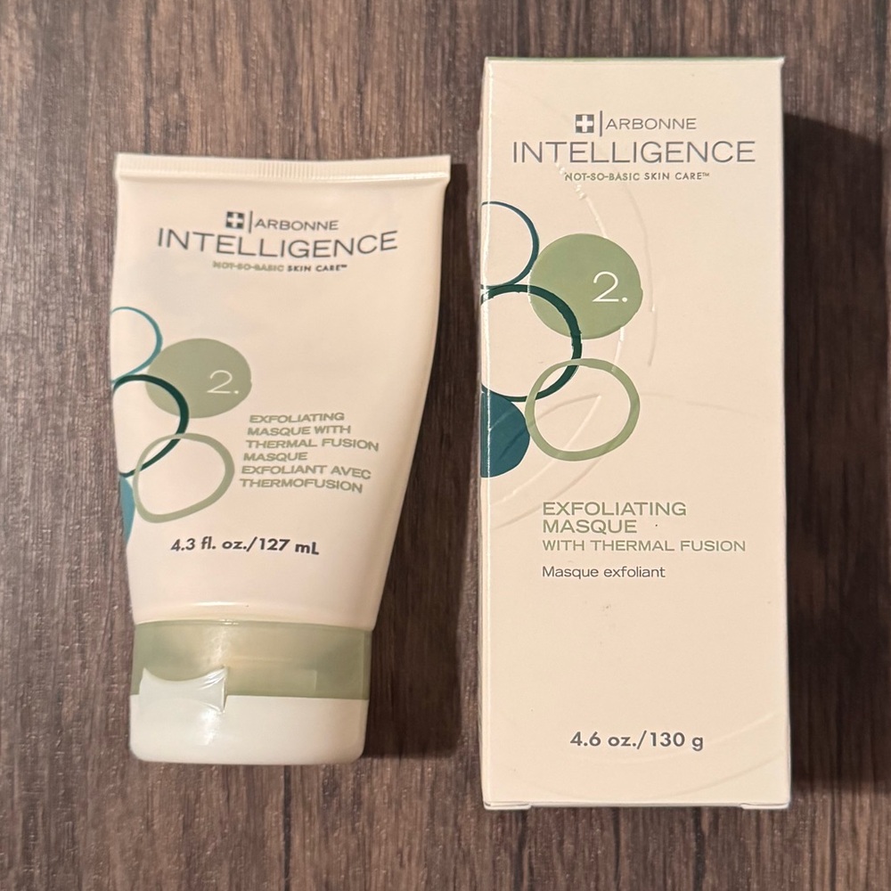 Arbonne Intelligence Exfoliating Masque with thermal fusion 4.6oz RARE